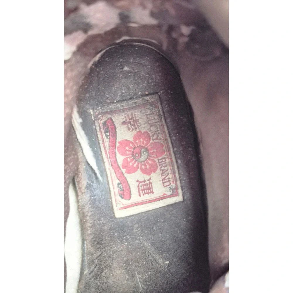 Lucky Brand Duck Boots Women 6 6.5 Studded Peace Leather Boho Vintage‎ Inspired